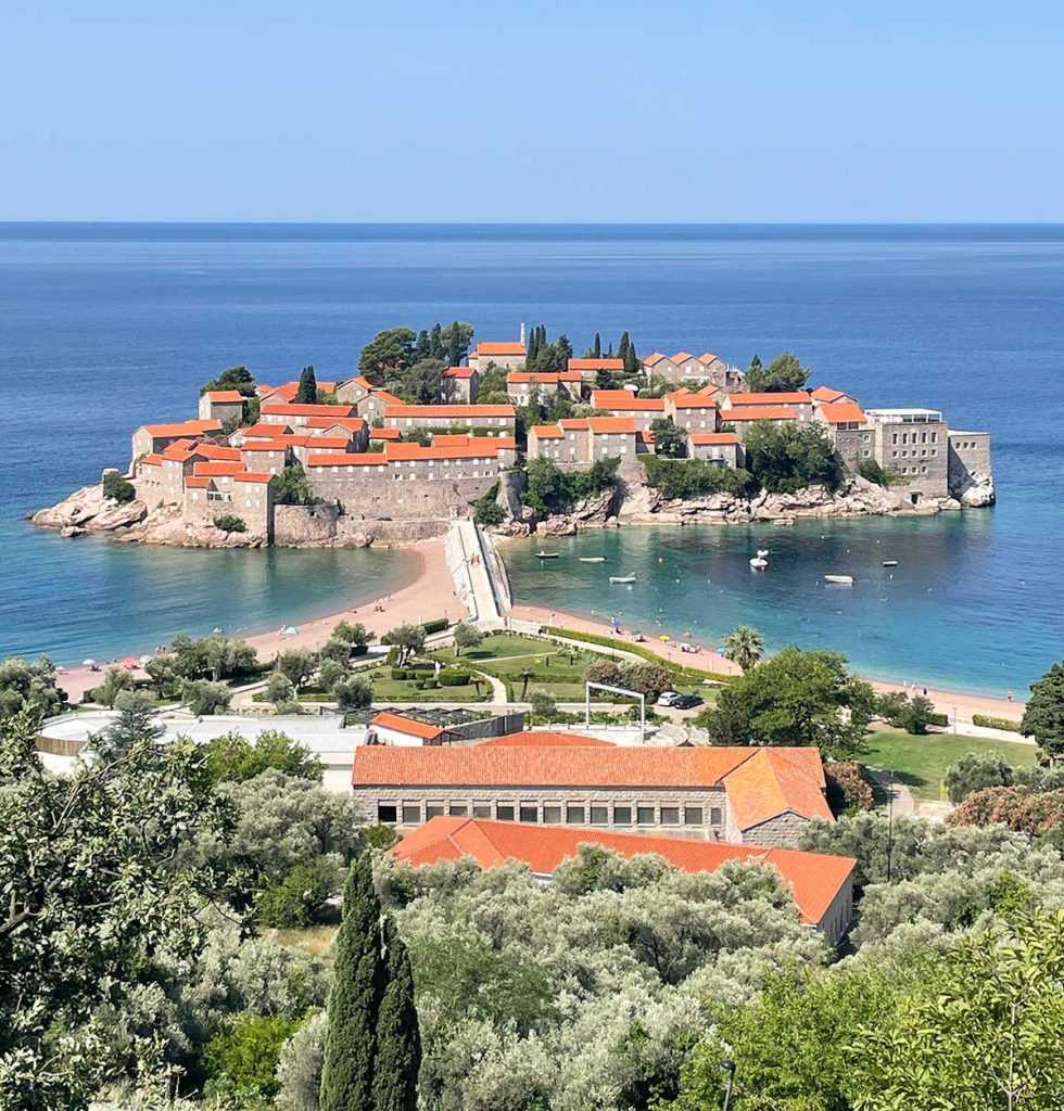 Island of Sveti Stefan in Montenegro.